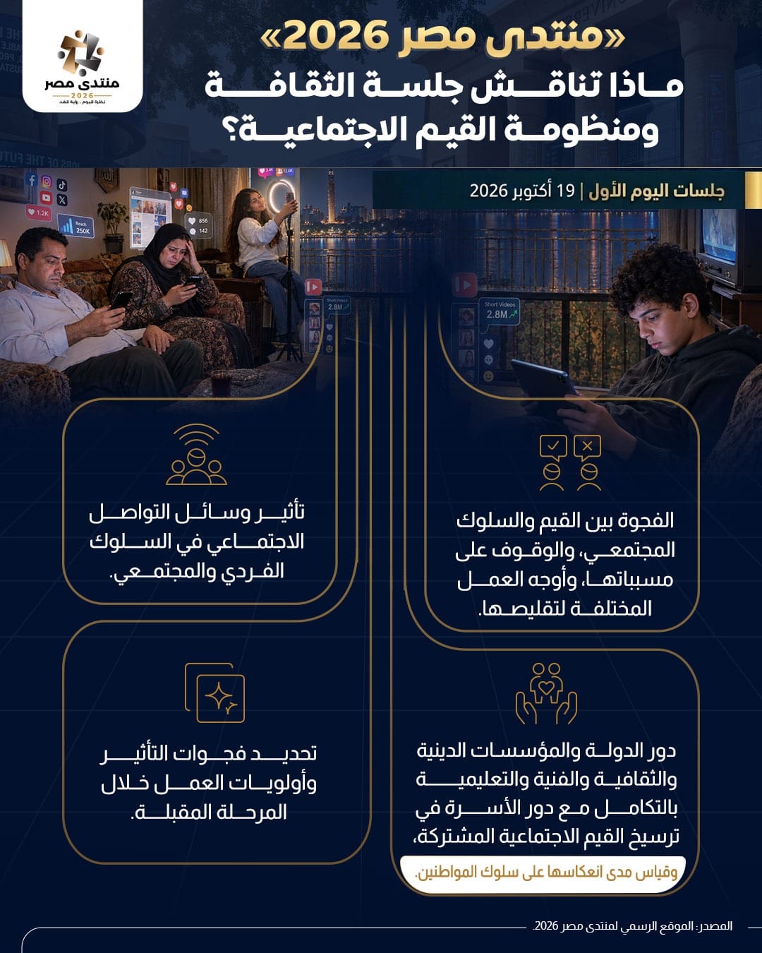 ماذا تناقش جلسة الثقافة ومنظومة القيم الاجتماعية؟
