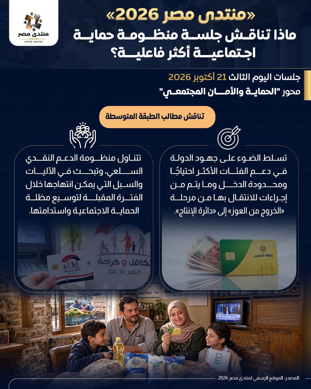 ماذا تناقش جلسة منظومة حماية اجتماعية أكثر فاعلية؟