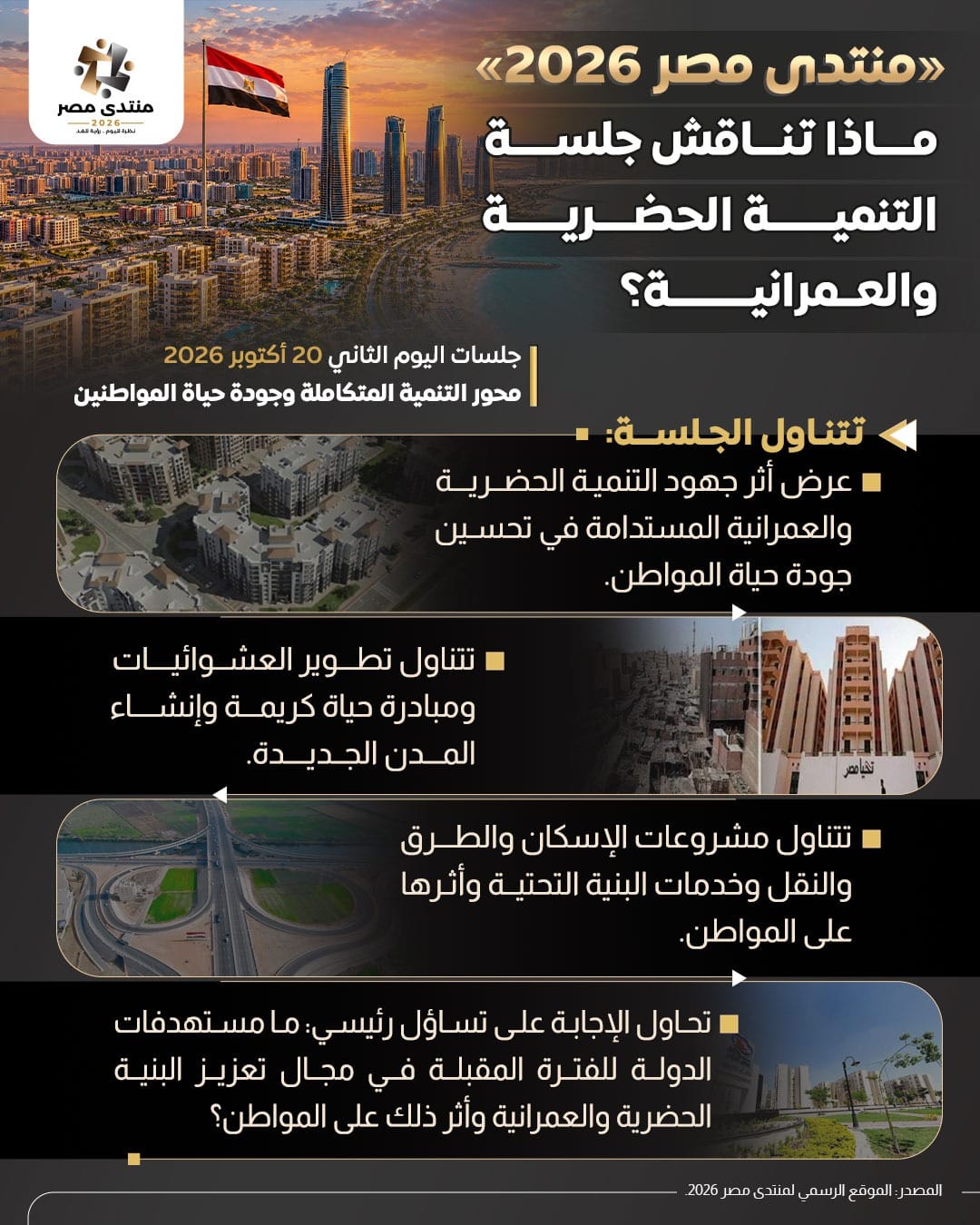 ماذا تناقش جلسة التنمية الحضرية والعمرانية؟